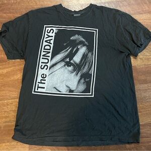 The Sundays Black Graphic band T-Shirt